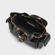 Charles / Keith25 Automne Nouveau produit Huile d'huile Cuir en cuir Aaisselle Diamond Sac à dos Sac à dos CK2-60782702 Black S
