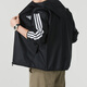 阿迪达斯 （adidas）外套男2025夏季新款运动服男士经典防风休闲夹克 IN1483/单层薄款/拉链胸袋 190 /120A/XXXL