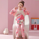 Ultraman Kinderpyjama Mädchen Frühlings- und Herbst-Langarmdünnhaus 2025 New Yunduo Cotton mittelgroße Kindermädchen Klimaanzug Heißverkauf Kulomi Langarmed Yunduo Cotton #HW-781 160 20 Größen für Höhe 150-158 cm