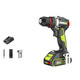 WORX WU173/WU361 Carga sin escobillas Impacto Taladillo Litio Batería Terrestre de alimentación Taladro de flash doméstico WU361 + WU3884.0 Doble eléctrico + Carga rápida
