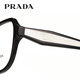 PRADA glasses frames for men and women, new fashion styles for men and women, can be equipped with myopia high and low degree lens frames 0PRB07VD-3891O1 black frame + tortoiseshell temples [+0 yuan with bright moon 1.60 anti-blue light lenses]