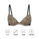 Victoria's Secret Logo Letter Straps Elastic Bottom Comfortable Thin Padded Bra 7BKJ Leopard Print 11263809 75B (34B)