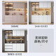 Oppei sideboard integrated with wall modern simple living room cabinet restaurant tea cabinet wine cabinet storage storage cabinet style 12200*40*220 SF Express installation 3 doors