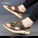Rowilcs Marke Leichte Luxus-Sandalen Herren Sommer Top-Layer Cowhide Outdoor nicht rutschern