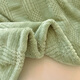 Red bean blanket thickened plus velvet nap blanket jacquard simple coral velvet Farai velvet blanket multifunctional cover blanket 1.5*2m green
