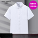Announcement Bird 2025 Ice Silk Free Iron Shirt Men's Versatile Business Short Sleeve Drooping Daddy's Outfit White Navy DX6624 DX6624 41 Suggested 145-160Jin [Jin equals 0.5 kg]