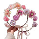Super fairy garland headband headband girl princess forest simulation rattan flower headband cute girl head flower 4# flower garland--purple garland
