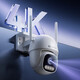 Huawei Smart Select Xiaotong Dangjia Outdoor Camera 5 Version 4K Outdoor Monitor 8M Home 360 degrés No Dead Protrasy avec Night Vision Panoramic Outdoor Backproof Retallight High Definition Flame Detection