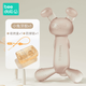 Beedoll Beidou ear rake rabbit teether baby molar stick baby chew gum oral period silicone toy anti-eating hand artifact strawberry powder (storage box + anti-drop chain)