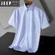 Jeep Spirit Daddy Sommer Kurzarmshemd Top 2025 Neues lässiges Lose-Hemd-Shirt Daddy Kurzärmler Kleidung DX6630 38 (Gewicht von -120 Jin [Jin ist gleich 0,5 kg])