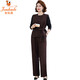 
Golden Fox Mom Dignified and Atmospheric Set Autumn Vest Jacket 2025 New Middle-aged and Elderly Women's Spring and Autumn Top Khaki 753 XL Recommended 90-110Jin [Jin equals 0.5 kg]