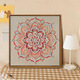 
Shantoulin Village Chinese style Songjin Pearl Painting DIY Material Pack Mother's Day Event Intangible Cultural Heritage Handmade Gift Sense Decoration Painting LL13571 [Full Color Injection Painting] Give some diamond pen 50*50cm thick solid wood inner frame + beautiful outer frame