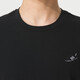 Adidas short-sleeved T-shirt men's 2025 summer new sportswear knitted breathable cotton comfortable round neck half-sleeved top JJ1421 black cotton S