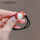 Yunrus Gummiband gebunden mit Haaren mit hohem Aussehen und süßem Litschee-Kopfseil 2025 Neues High-End-nicht-harmes Haar schwarzes Gummi-Band mit Haaren Ly3887 Haarseil-Little Lychee gebunden
