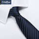 Jinlilai Germany imported fabric striped tie men's high-end business workplace formal wear gift box birthday gift