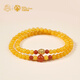 Potala Palace beeswax bracelet 925 silver six-character mantra Nanhong transfer beads amber bracelet female millet beads play birthday gift beeswax Nanhong multi-circle bracelet