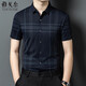 Yageor Flaggschiff offizielle Ladenhülle Herren Mulberry Seiden kostenlos Anti-Falten-Business Casual Plaid halbärmelige Hemd Trend 15273 Green JD Express XL 175