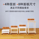 Rack d'imprimante Lin Xiaomu Rack de placement mobile à deux couches sous le support de table avec un support de copie de poulie. Espacement de calque blanc simple 1049 * 44 * 24,2 cm