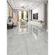 Ni Zhier Custom Engineering Tooling Bright 800x800 Tiles en marbre du corps entier Salon Anti-Slip Tiles Grey Floor Tiles 9918 Gray 800x800