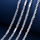 Meluxe platinum necklace PT950 platinum chain Chopard chain birthday gift for girlfriend and wife, about 4.93g-43cm