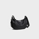 viney's new crossbody bag large capacity shoulder bag commuting cloth bag birthday gift for girlfriend and wife [black] practical and high-end underarm bag simple and lightweight fashion brand light luxury casual dumpling bag