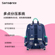 新秀丽2025年新品小学生书包1-2年级减负护脊大容量儿童双肩包TU6/TU7 藏蓝+绿色