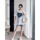 
Baintan straight hair pregnancy summer suit women's two-piece set top shorts maternity suit summer large size pregnancy shorts 13556-milk tea color L