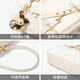 Cnoles Bag Women's Bag 2025 Luxury High-end Bowling Bag Crossbody Bag Chinese Valentine's Day Gift to Girlfriend White - New Holiday Gift to Girls