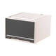 Cajero de almacenamiento de la caja de almacenamiento de vestuario de Yonghuan Caja de almacenamiento de ropa para la ropa de almacenamiento de plástico Caja de almacenamiento de ropa interior transparente E3523 Profundidad 47*Ancho 35*Alto 23cm Un paquete de calidad de exportación marrón/Sin instalación
