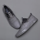 Western Camel (Vancamel) Sommer neue Männerschuhe lässig atmungsaktive High-Top-Lederschuhe Blau Schnüre-up-Low-Top British Herren Trendy Schuhe weicher Sohle vielseitiger SS-9889 Full Black/Official Store Flaggschiff New Produkt 38