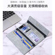 HUAJI men's long wallet multi-card function thin wallet young men's card bag integrated boy wallet gray long gray