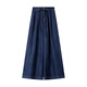 VANCIANA Jeans de pierna ancha para mujeres 2025 Summer Nuevo pantalones de patas rectas versátiles sueltas 16733 Light Denim Azul 27