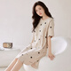 
Summer, baby, show off nightgown for women in summer with breast pads, extra long style to ankle long skirt for delivery, can be worn with a dress with short sleeves pure cotton pajamas X12529 M