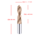 55 Bronze drill 13 25mm decimal point 55 degree tungsten steel drill solid carbide twist drill super hard drill 16.0*40*80