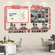 Teamstil Firmenkultur Wand Mitarbeiter Foto Display Wall Bulletin Board Wall Aufkleber Büro -Layout Wanddekoration 3879 Modell A 0cm*0cm