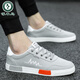Specht Herrenschuhe Frühling und Herbst neue schwarze trendige trendige Leinwandschuhe Herren Top Casual Schuhe Vielseitige Arbeitschuhe Männer 6636 Schwarz Gold 39