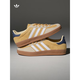 Adidas GAZELLE German training shoes couples shoes new yellow T-toe shoes JI3523 JI3523 Cream yellow 38 authentic products in the whole store support identification