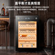 CIGARLOONG 60C cigar cabinet with constant temperature and humidity, small compressor cigar humidifier, Spanish cedar wood shelf, smart WiFi remote control, water ion removal and ammonia cultivation, cigar cabinet, cedar wood liner + fingerprint lock + ammonia purification + WiFi