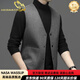 NasawassUp Leichte Luxus doppelseitige Wollweste Männer High-End Warm Woll Weste Business Anzug Pferd Clip Casual Weste Männer 2391 Kamel M 170