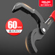 Delixi live mouth adjustable wrench multifunctional bathroom large opening universal pipe wrench wrench German small board tool