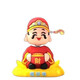 Cute God of Wealth Ornament, God of Wealth Ornament, Creative National Trend Bobblehead Doll, Office Desktop Back-to-School Accompanying Gift, Bobblehead God of Wealth Ornament, 2 pcs