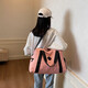 Neue koreanische Version Einfache und modische Fitnessstudio -Tasche für Männer Crossbody Tasche Kurzreisetasche Mädchen große Kapazität Leichtes Duffel Bag Pink Durchschnittsgröße