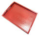 Plateau ménage en bois rectangulaire japonais Plaque rouge en bois Assiette de mariage Plaque de pain de toast de mariage assiette de bonbons rouges plaque plate: 3524cm