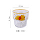 Disney Winnie the Pooh glass high-value wine glass juice milk coffee cup cute home transparent cup gift Winnie the Pooh vertical pattern double section cup single 250ml