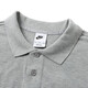 Nike (NIKE) offizieller Store Herrenoberteile Neue Mode Lässiges Revers Atmungsaktives, schnell trocknendes Poloshirt Sportbekleidung Kurzarm-T-Shirt FN3895-063-Grau-gesticktes Logo M