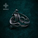 ZOCALO double snake intertwined ring men's 925 silver handmade women's personality trend No. 23
