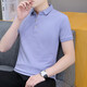HaiLan Home HEILIAN HOME summer collar polo shirt men's short-sleeved shirt lapel solid color Paul half-sleeved youth top black QY686 L 120-135Jin [Jin equals 0.5 kg]