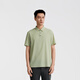 Jinba Men's Clothing (K-Boxing) [5A Antibactérien] Jinba Men's Clothing 25 printemps and été anti-uv cool Polo à manches courtes NPPN1591 Green de haricot clair M