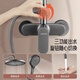 Jomoo shower set all-copper pressurized constant temperature bathroom bath silicone descaling bathroom shower shower gun gray four-function round nozzle