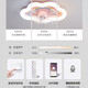 Les (NVC) 2025 latest Les room fan ceiling light for girls bedroom 360 degree shaking head 6 gears wind speed cool full light 9196 Lunar Rabbit Fan Light Wuji Dimming+